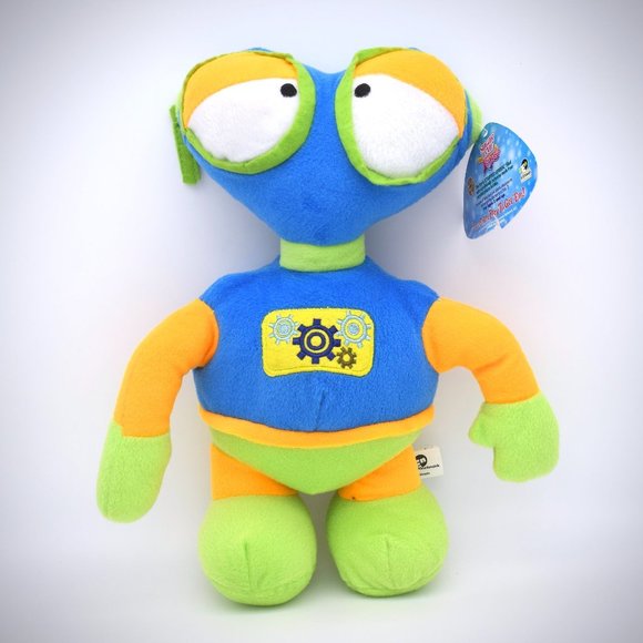 Sugar Loaf Toys Sugar Loaf Alien Plush Blue Green Yellow Big Eyes